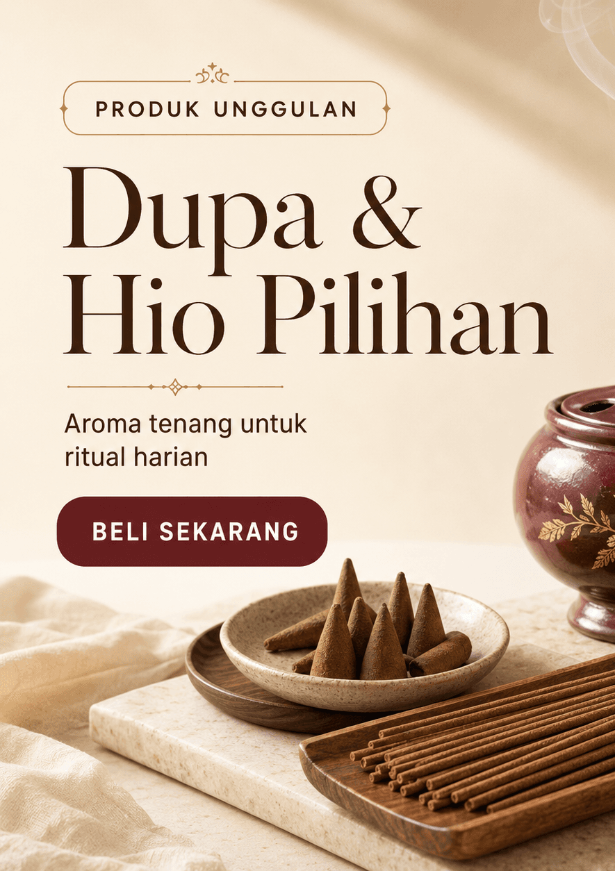 Tentang Mettiko — dupa, hio & perlengkapan sembahyang
