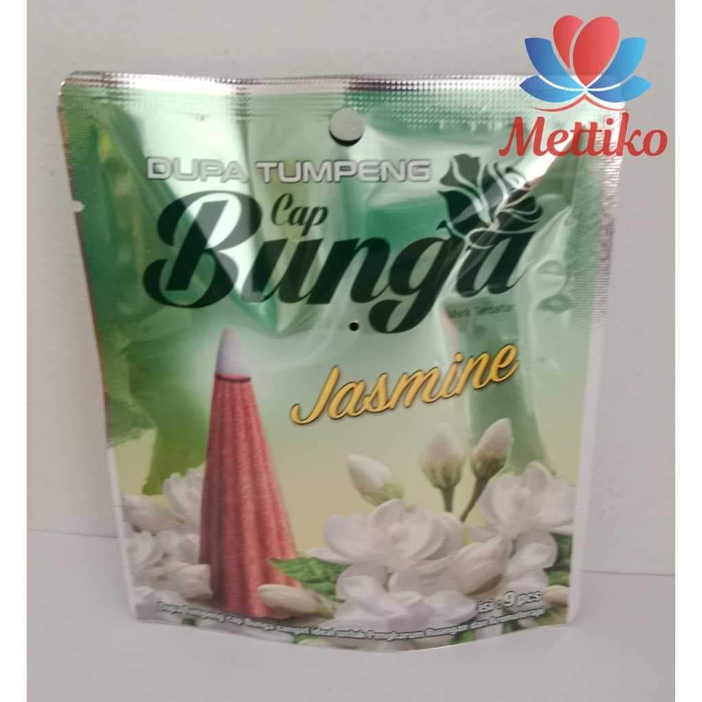 Dupa Tumpeng Cap Bunga Aroma Jasmine Isi 9 Pcs