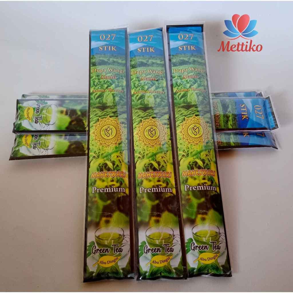 Dupa / Hio Wangi Alami Maheswari Green Tea Isi 27 Sticks