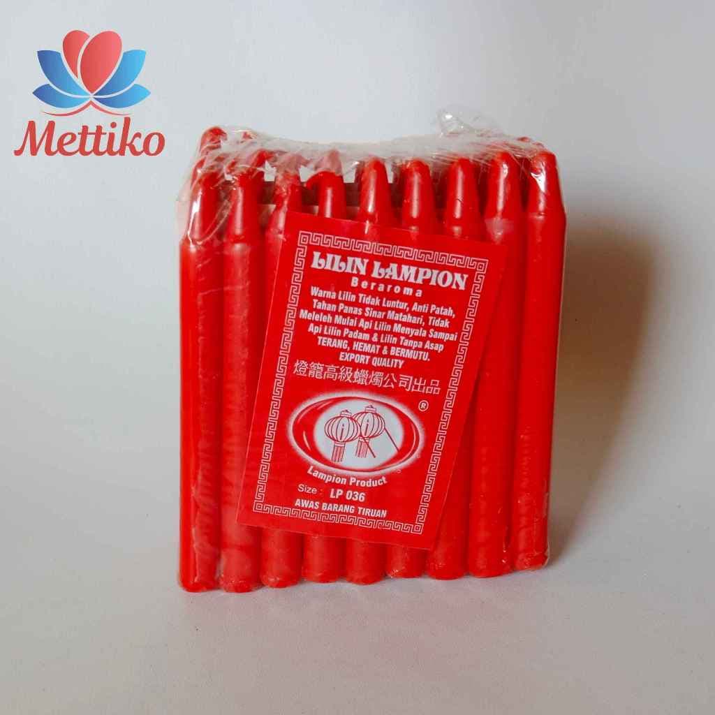 Lilin Merah Lampion Isi 36 Batang